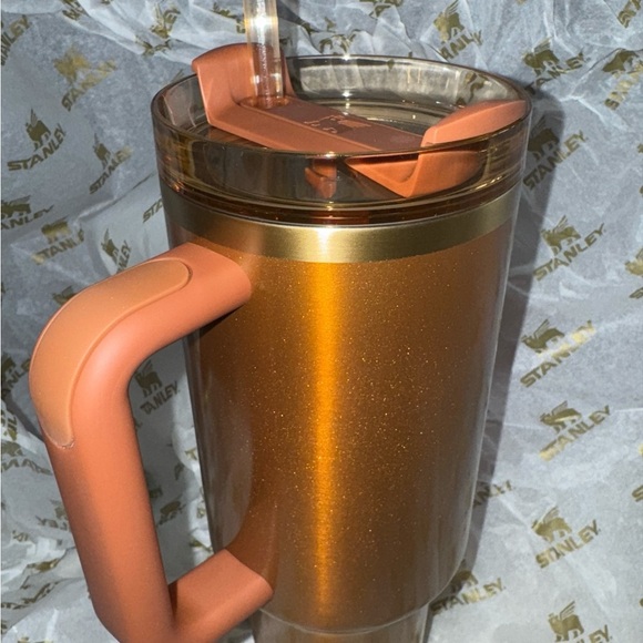 NIB Copper Tinsel Collectible 40 ounce Flow master Stanley Thermos - Picture 2 of 9